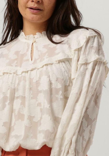 Witte SUMMUM  BLOUSE VISCOSE JACQUARD - large