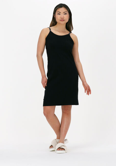 Zwarte 10DAYS Mini jurk SLUB JERSEY DRESS - large