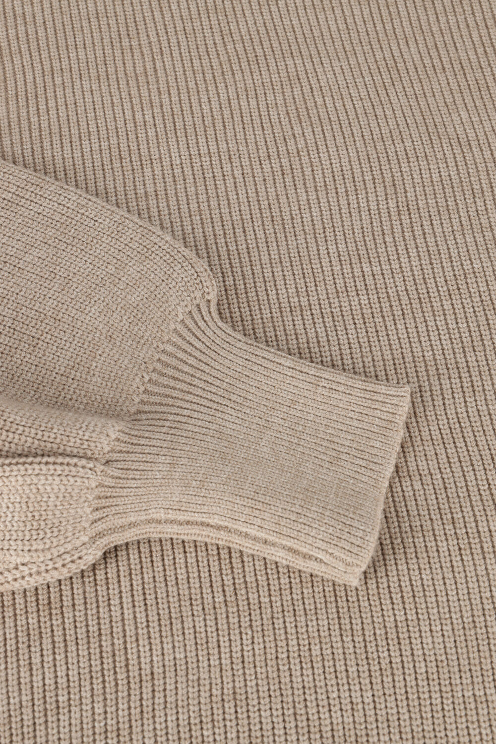 Beige MSCH COPENHAGEN Coltrui MAGNEA RACHELLE RIB PULLOVER - large