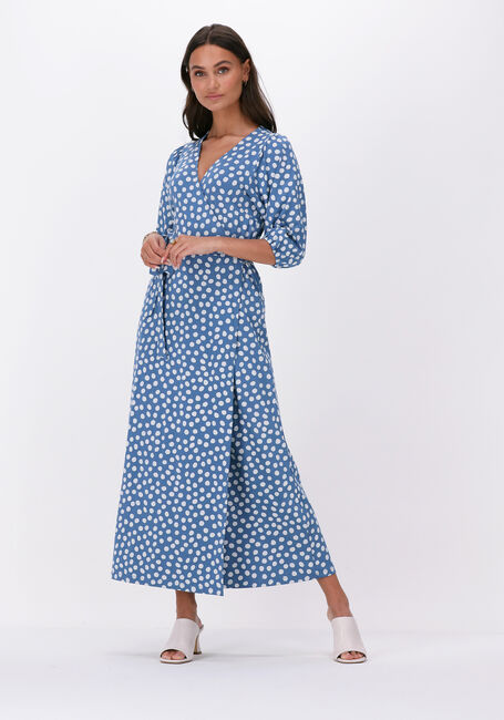 Blauwe JUFFROUW JANSEN Maxi jurk NADINE - large