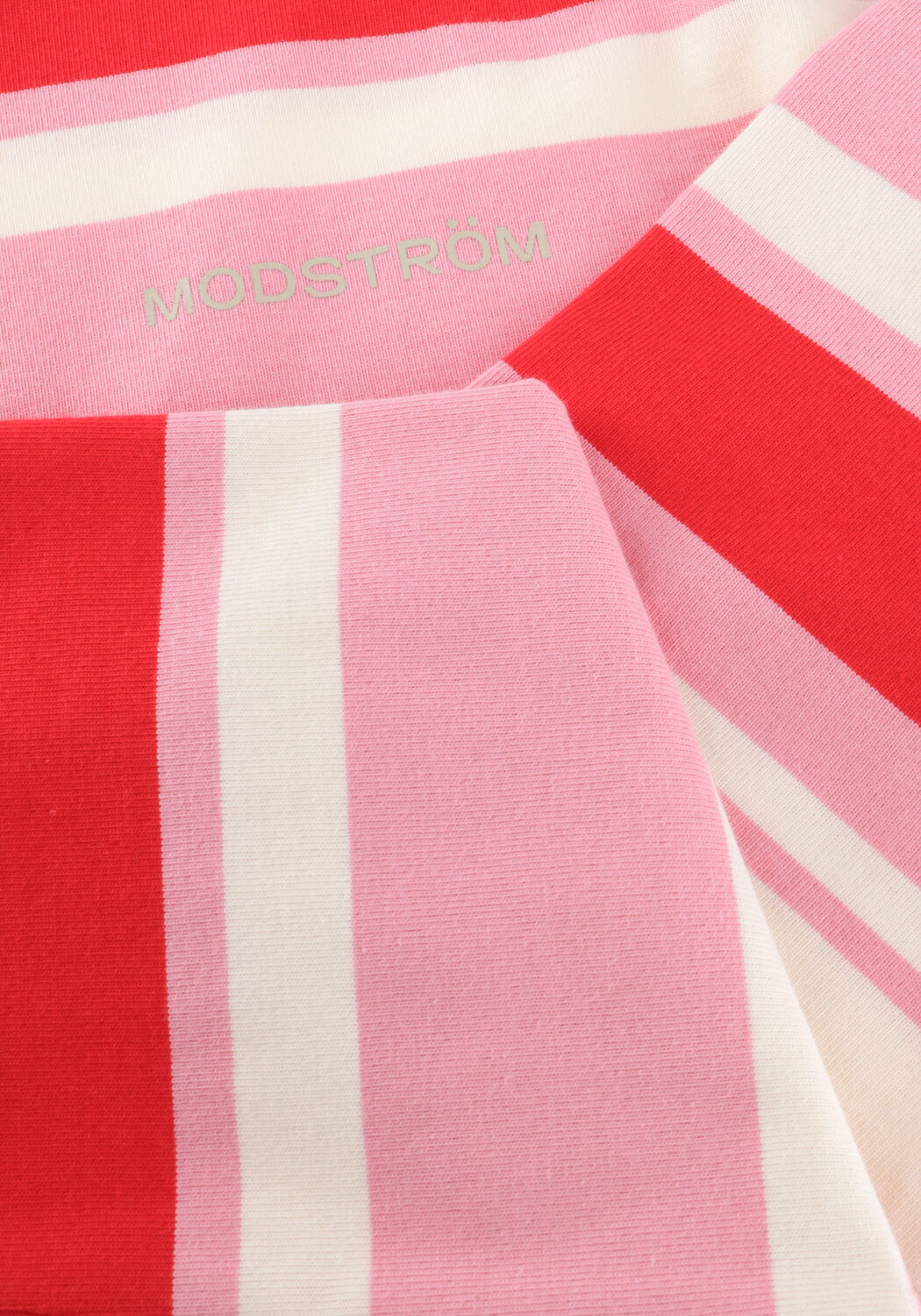 MODSTR&Ouml;M URBANMD STRIPE LS T-SHIRT Hauts & T-shirts en rose - large