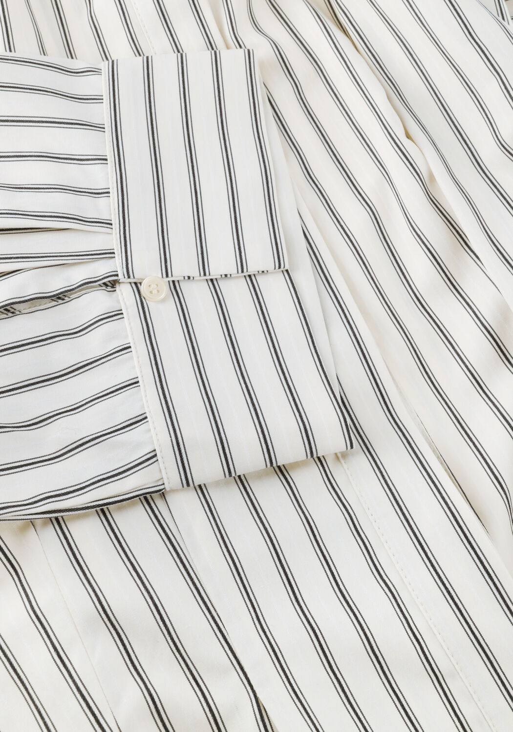 Gebroken wit NEO NOIR  LYTRA STRIPE SHIRT - large