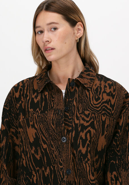 Bruine MODSTRÖM  MATEO PRINT SHIRT - large
