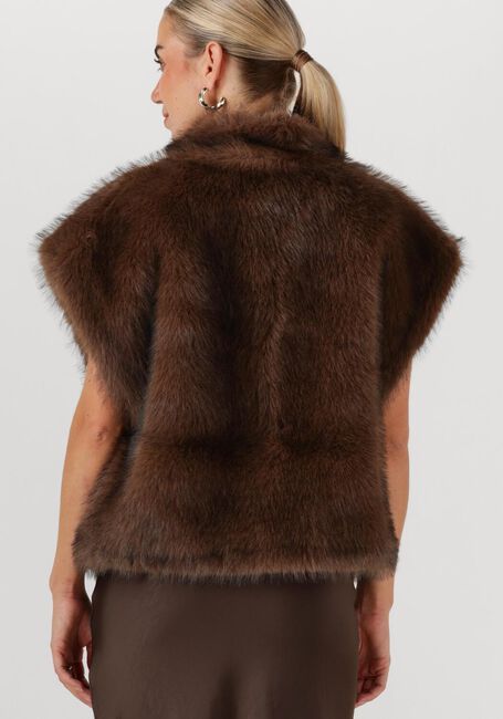 Bruine NEO NOIR Bodywarmer KEVINI FAUX FUR VEST - large
