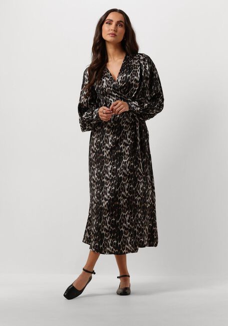 CO'COUTURE Robe midi LEO LEO WRAP DRESS en marron - large