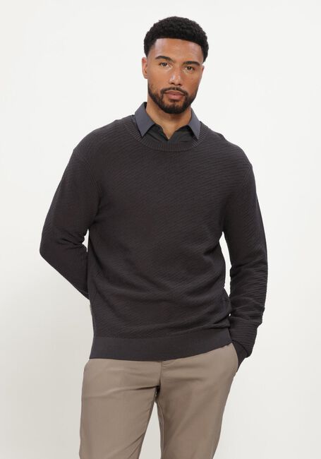 CAST IRON Pull CREWNECK REGULAR FIT COMFORT BLEND Gris fonc&eacute; - large