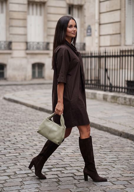 Y.A.S. Mini robe YASKAREN 3/4 DRESS en marron - large