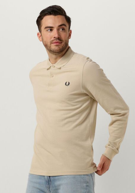 FRED PERRY Polo LONG SLEEVE PLAIN FRED PERRY SHIRT Sable - large