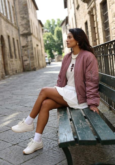 OBJECT Jack OBJMARY NEW L/S LO SH BOMBER en rose - large