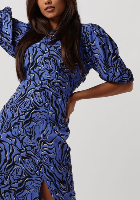 ENVII Robe maxi ENRUBY SS MIDI DRESS AOP 6696 en bleu - large