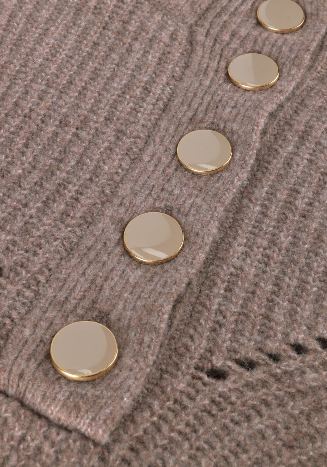 Y.A.S. Pull YASJOHA LS HIGH NECK KNIT PULLOVER S. en marron - large