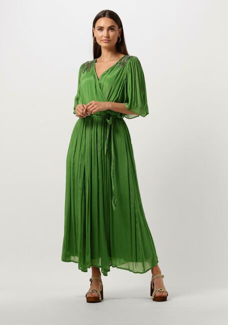 LOUIZON Robe maxi ASTRAL en vert - large