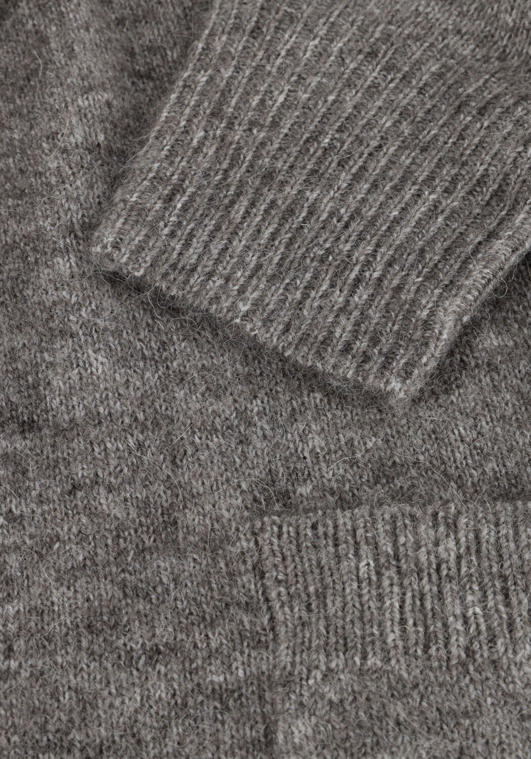 Y.A.S. Gilet YASBALIS LS LONG KNIT CARDIGAN en gris - large