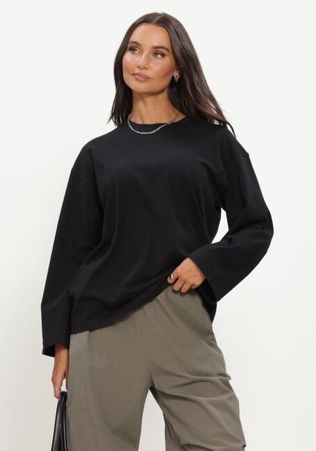 BOII STUDIOS Haut ALBERTO O-NECK BOXY en noir - large