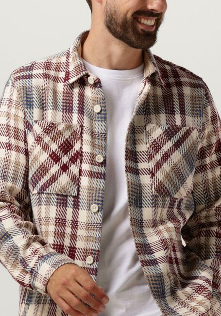 CAST IRON Surchemise LONG SLEEVE HEAVY CHECK REGULAR FIT en beige - large