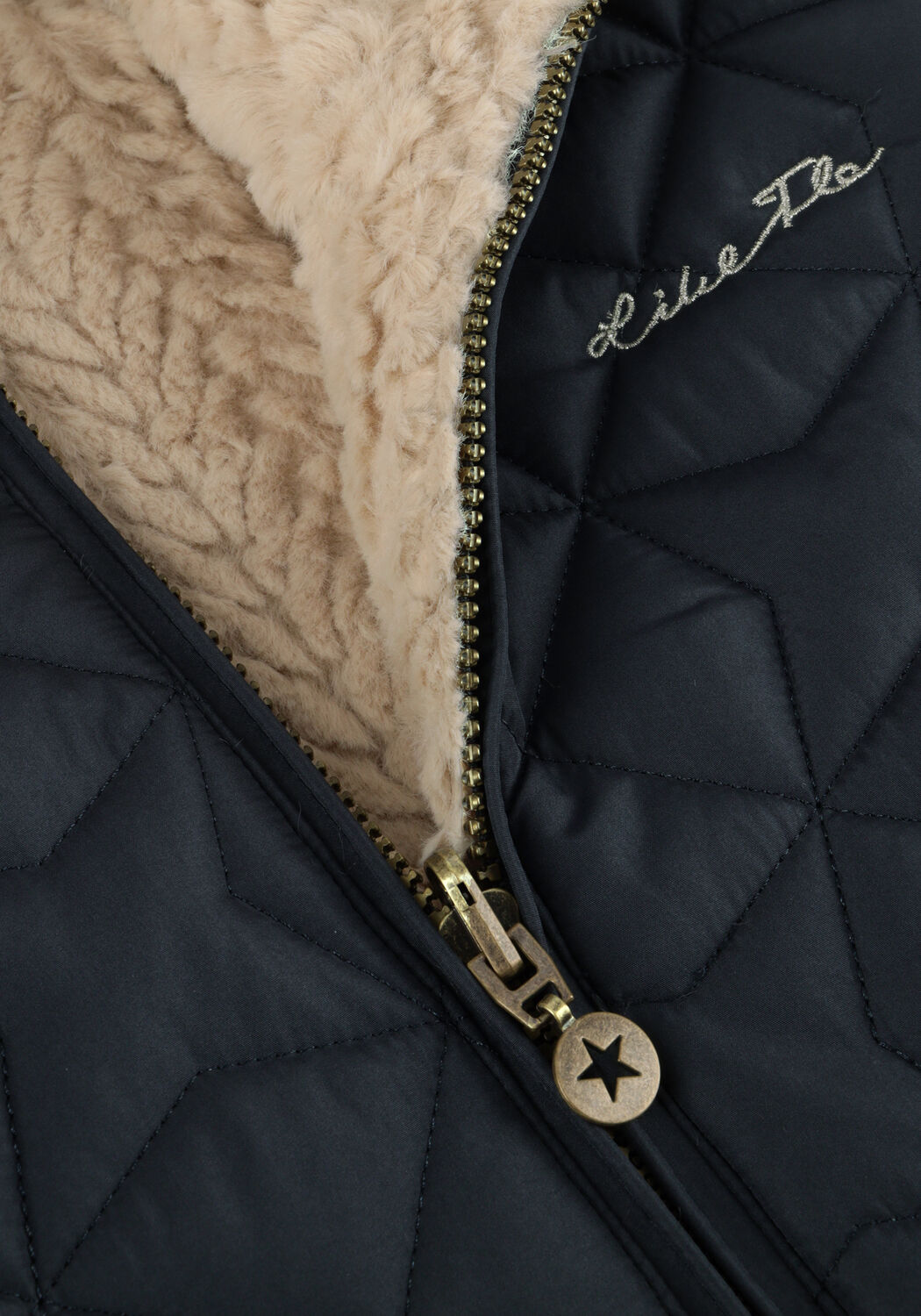 LIKE FLO Veste matelass&eacute; AIMEE Bleu fonc&eacute; - large