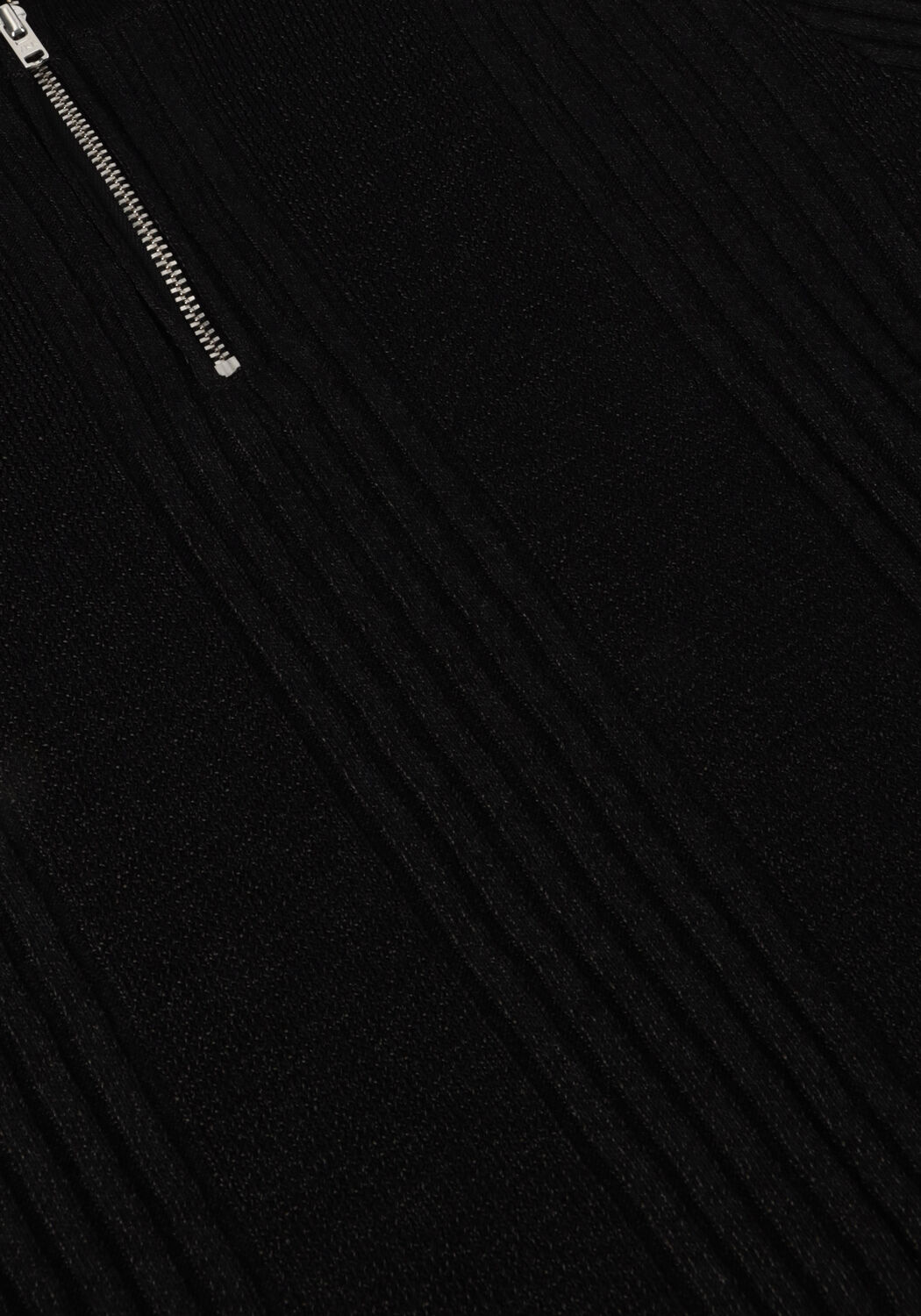 MODSTR&Ouml;M KRISSAMD ZIP T-NECK Hauts & T-shirts en noir - large