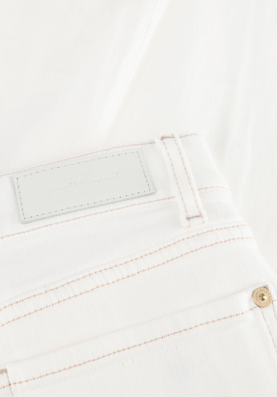 7 FOR ALL MANKIND Wide jeans LOTTA SUGAR Blanc - large