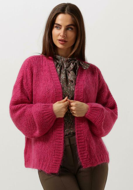Roze SUMMUM Vest OVERSIZED CARDIGAN MOHAIR BLEND KNIT - large