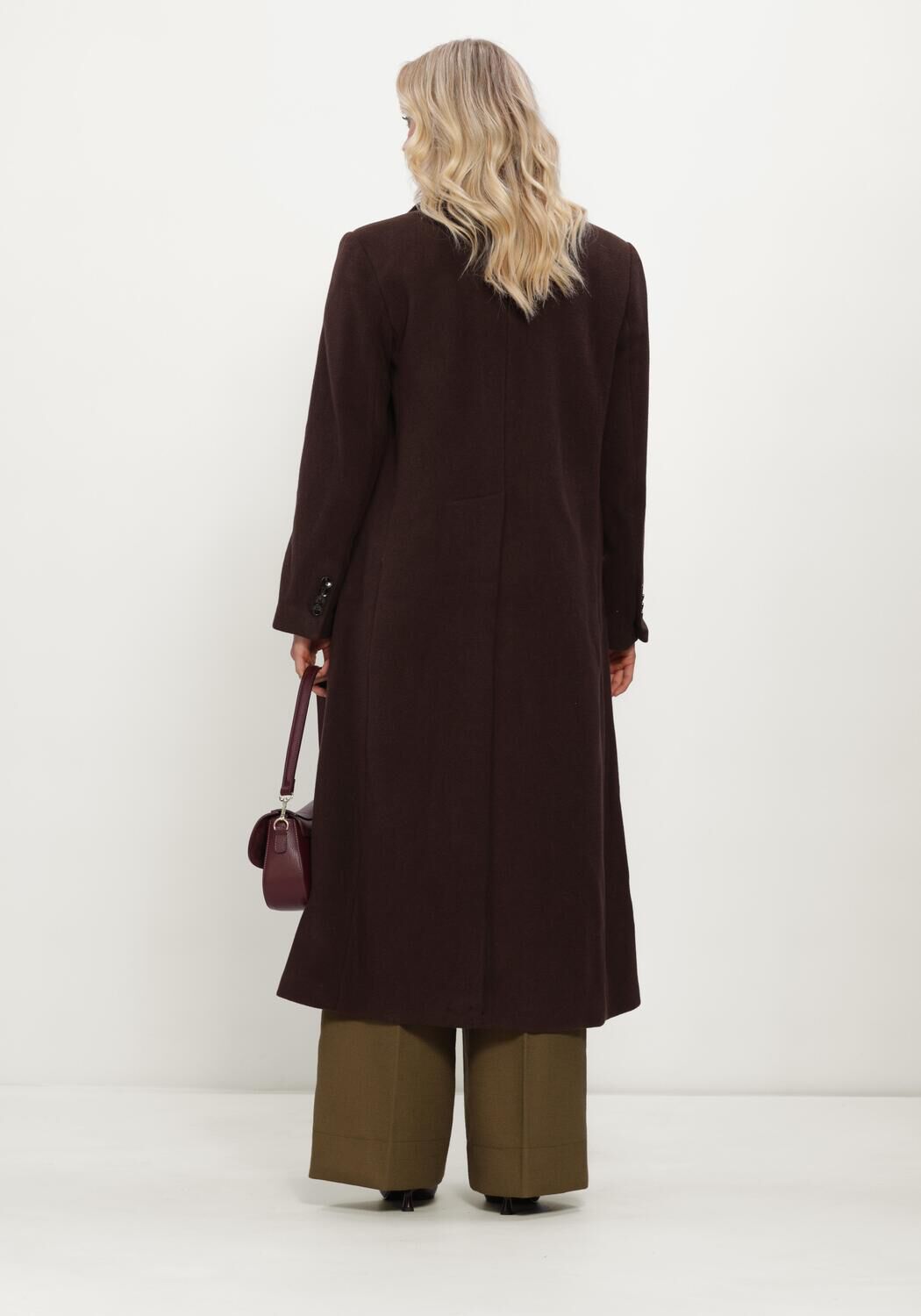 Y.A.S. Manteau YASROYLA LS LONG COAT en marron - large