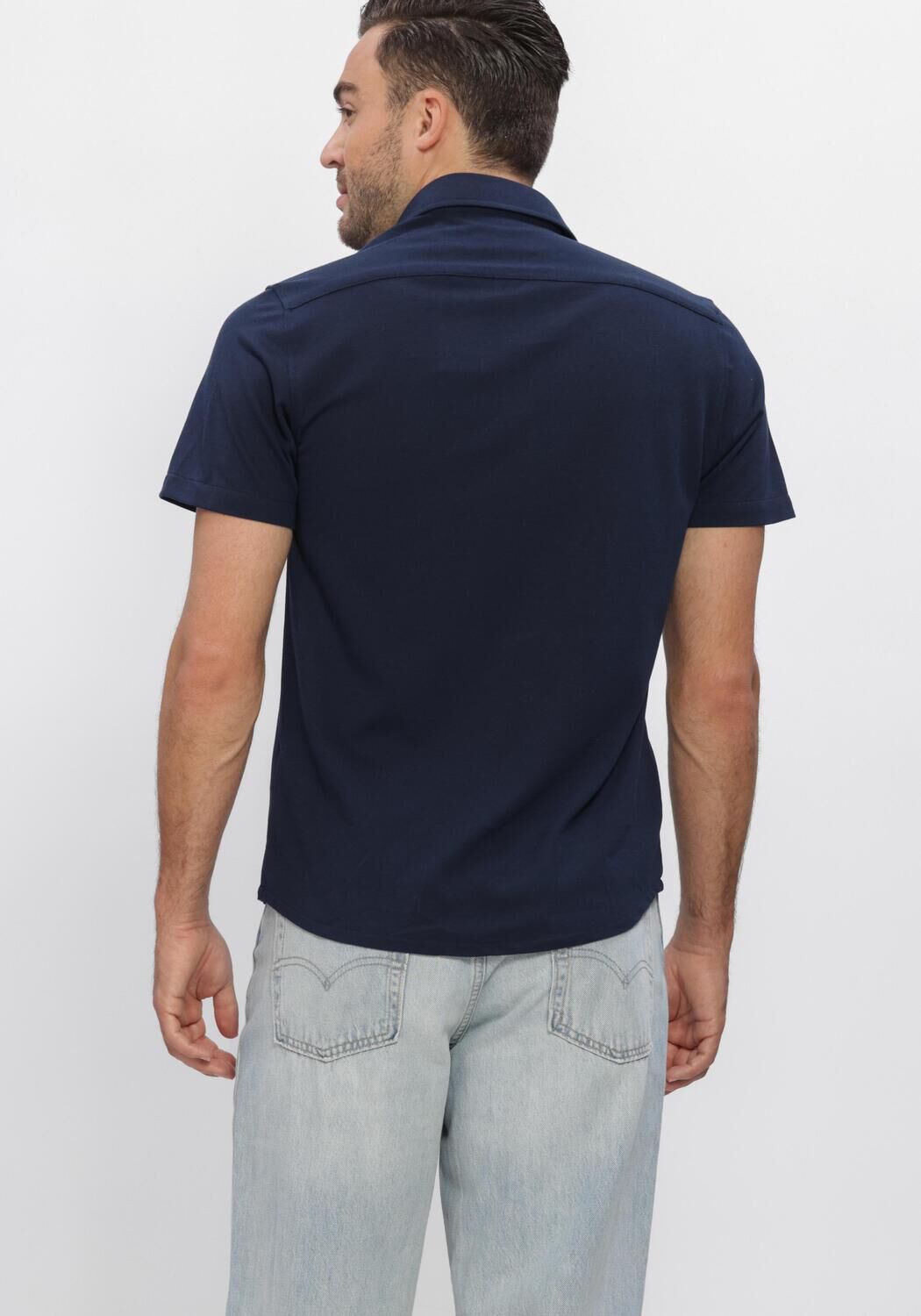 Donkerblauwe DSTREZZED Casual overhemd ANTHONY SHIRT - large