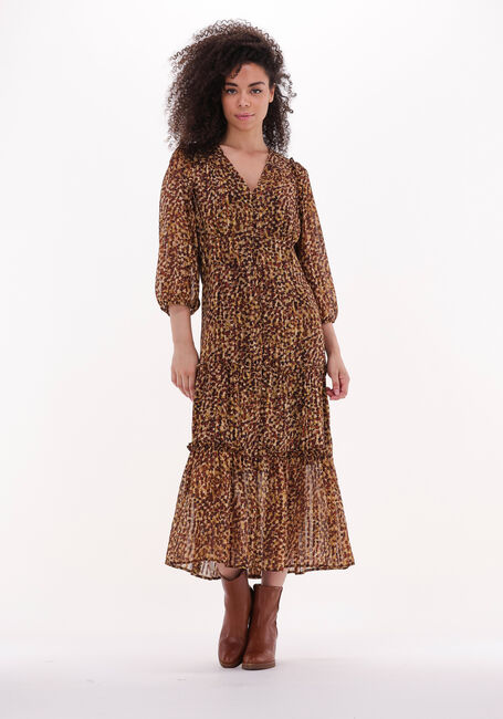 SECOND FEMALE Robe maxi NUTMEG DRESS en marron - large