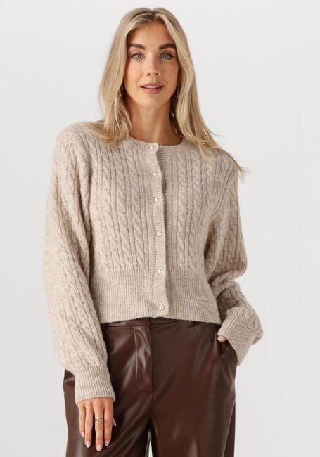 Beige MODSTRÖM Vest PAMMIEMD CARDIGAN - large