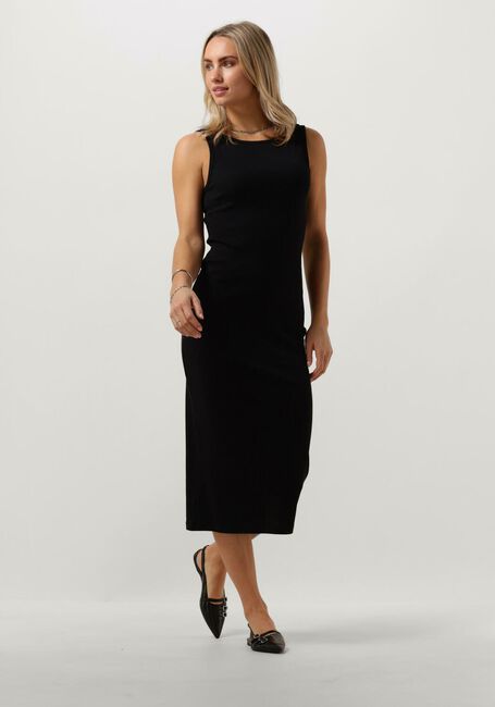 Zwarte MSCH COPENHAGEN Midi jurk MSCHDIDINA RASMIA SL DRESS - large