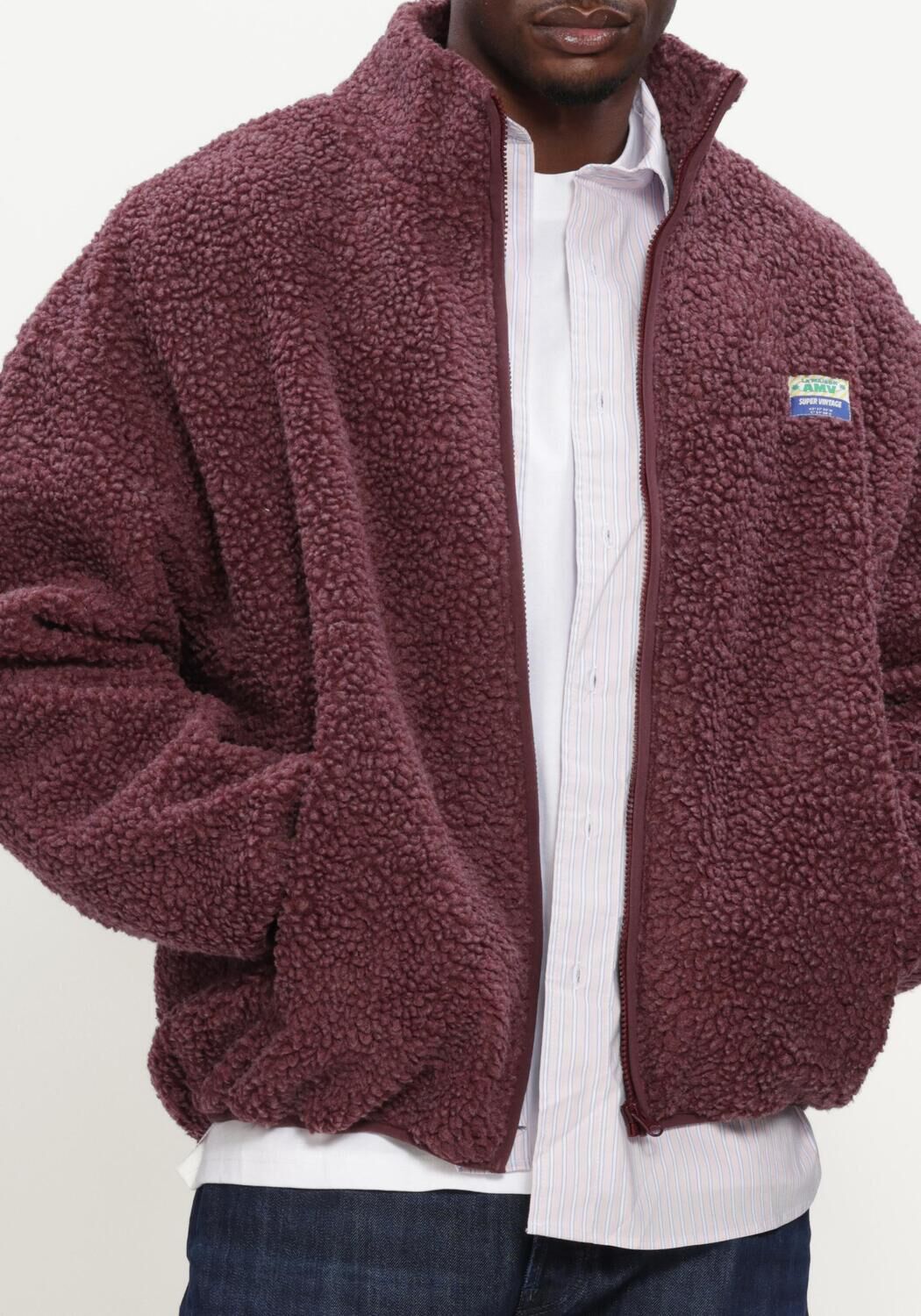 Bordeaux AMERICAN VINTAGE Vest HOKTOWN ZIP - large