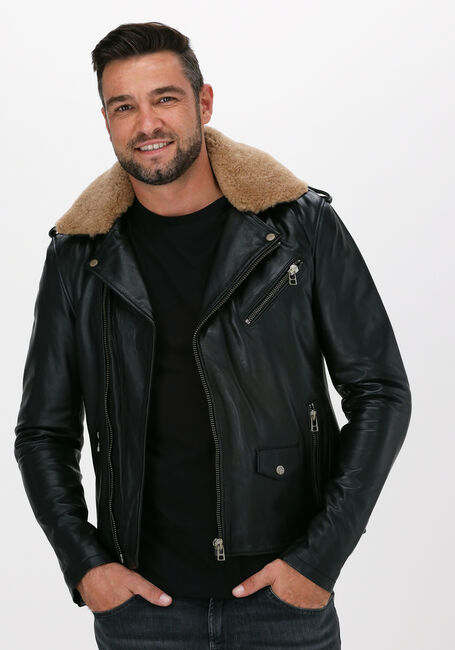 GOOSECRAFT Veste en cuir GALLERY544 en noir - large
