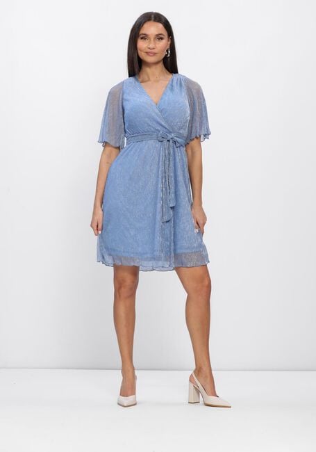 FREEBIRD Mini robe F-JER-PLISSE-LUREX-26-1 Bleu clair - large