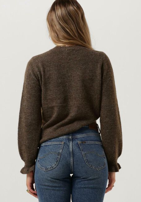 Y.A.S. Pull YASBALIS LS O-NECK KNIT PULLOVER en marron - large