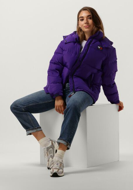 Paarse TOMMY JEANS Gewatteerde jas TJW ALASKA PUFFER - large