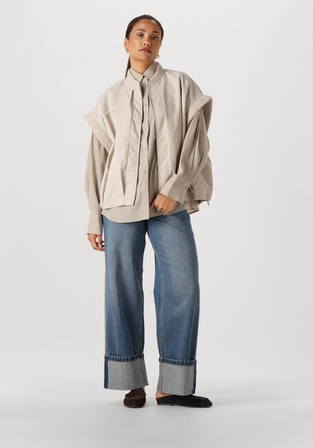 Grijze WITHBLACK  WBLMARLEEN LS OVERSIZED SHIRT - large