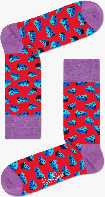 HAPPY SOCKS Chaussettes CHEESE en rouge - large