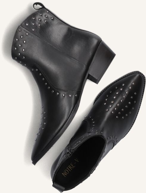 Zwarte NOTRE-V Enkellaarsjes MAGNA Zwarte NOTRE-V Enkellaarsjes MAGNA - large