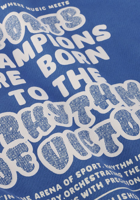 DAILY7 Pull OVERSIZED SWEATER TEXTPRINT en bleu - large