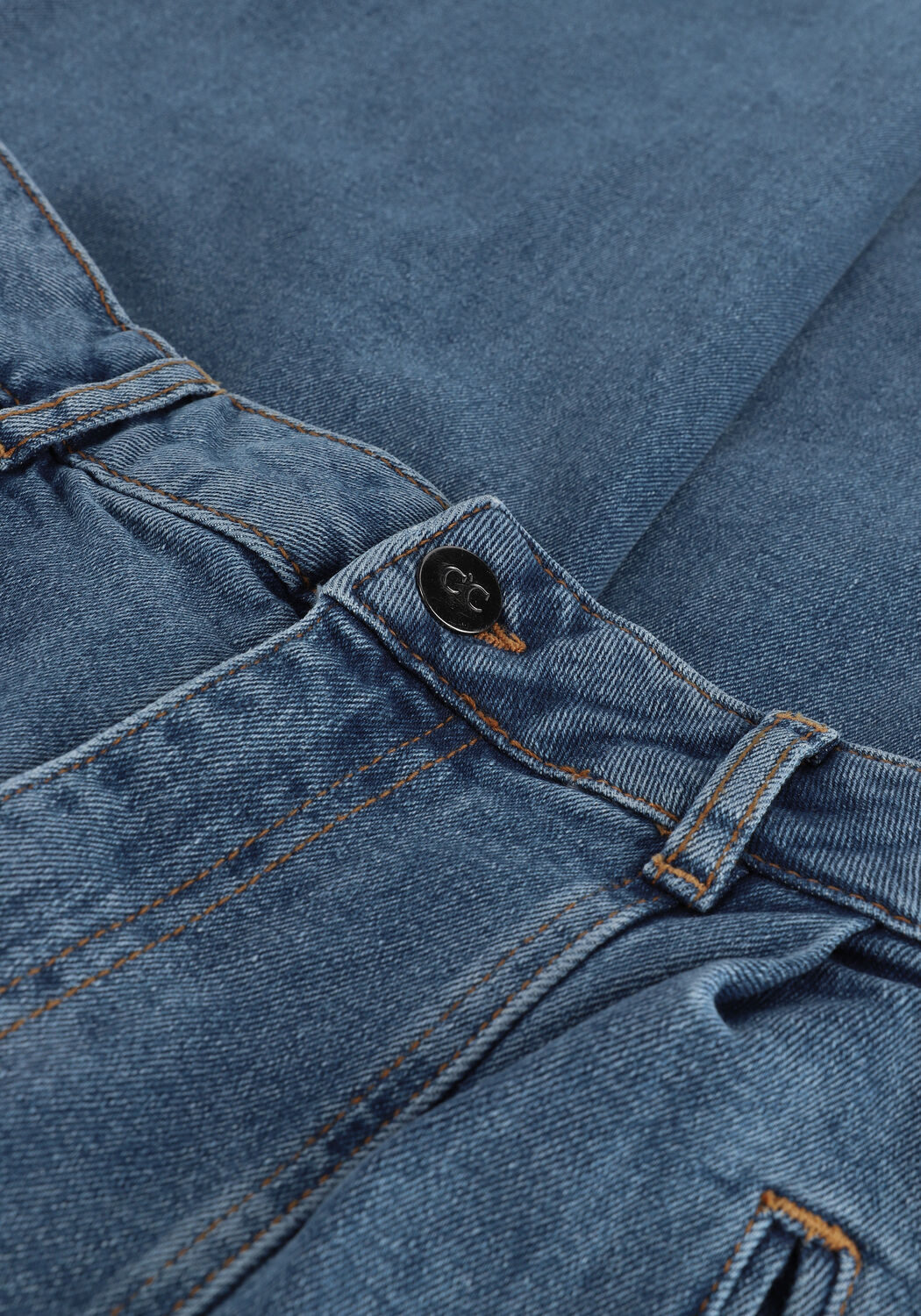 CO'COUTURE Mom jeans PIPER WIDE JEANS en bleu - large