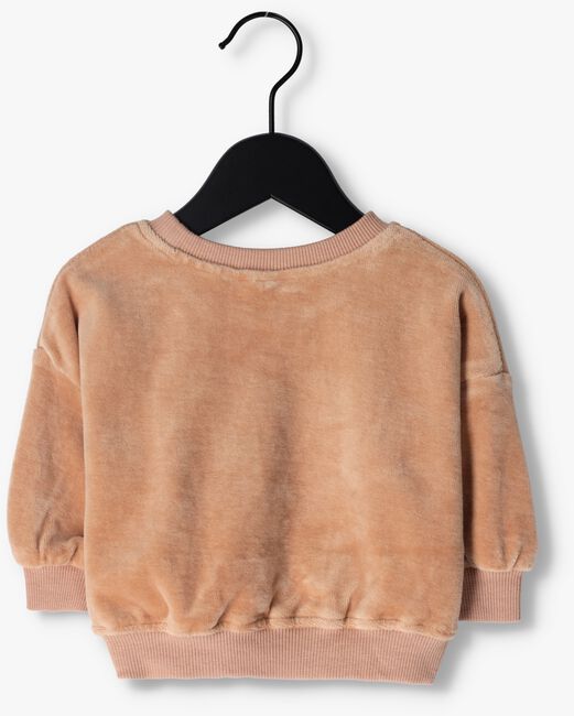 QUINCY MAE Pull VELOUR RELAXED SWEATSHIRT Rose clair - large