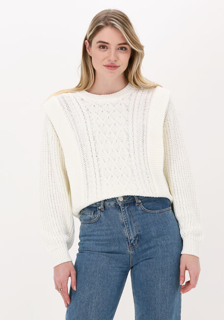 JUST FEMALE Pull MIGHTY KNIT en beige - large