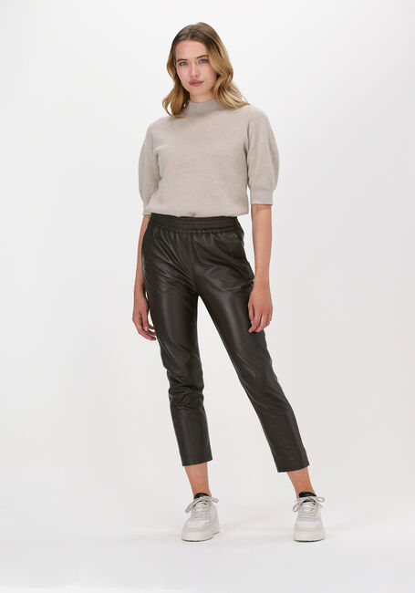 Bruine CO'COUTURE Pantalon SHILOH CROP LEATHER PANT - large