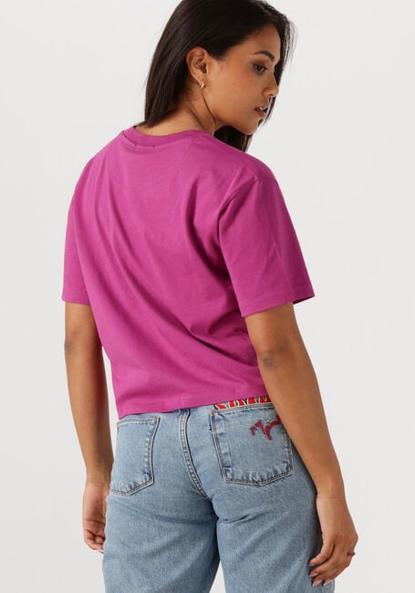 HARPER & YVE T-shirt CROPPEDLOGO-SS en violet - large