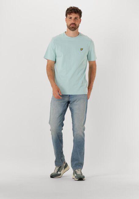 Lichtblauwe LYLE & SCOTT T-shirt PLAIN T-SHIRT - large