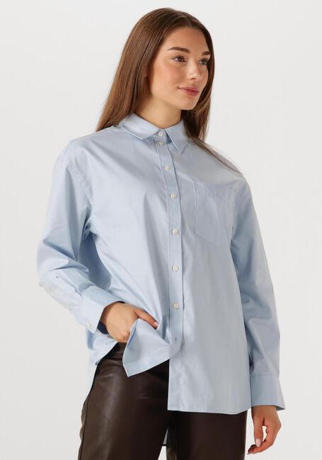 Blauwe SELECTED FEMME  SLFESTER LS OVERSIZE SHIRT - large