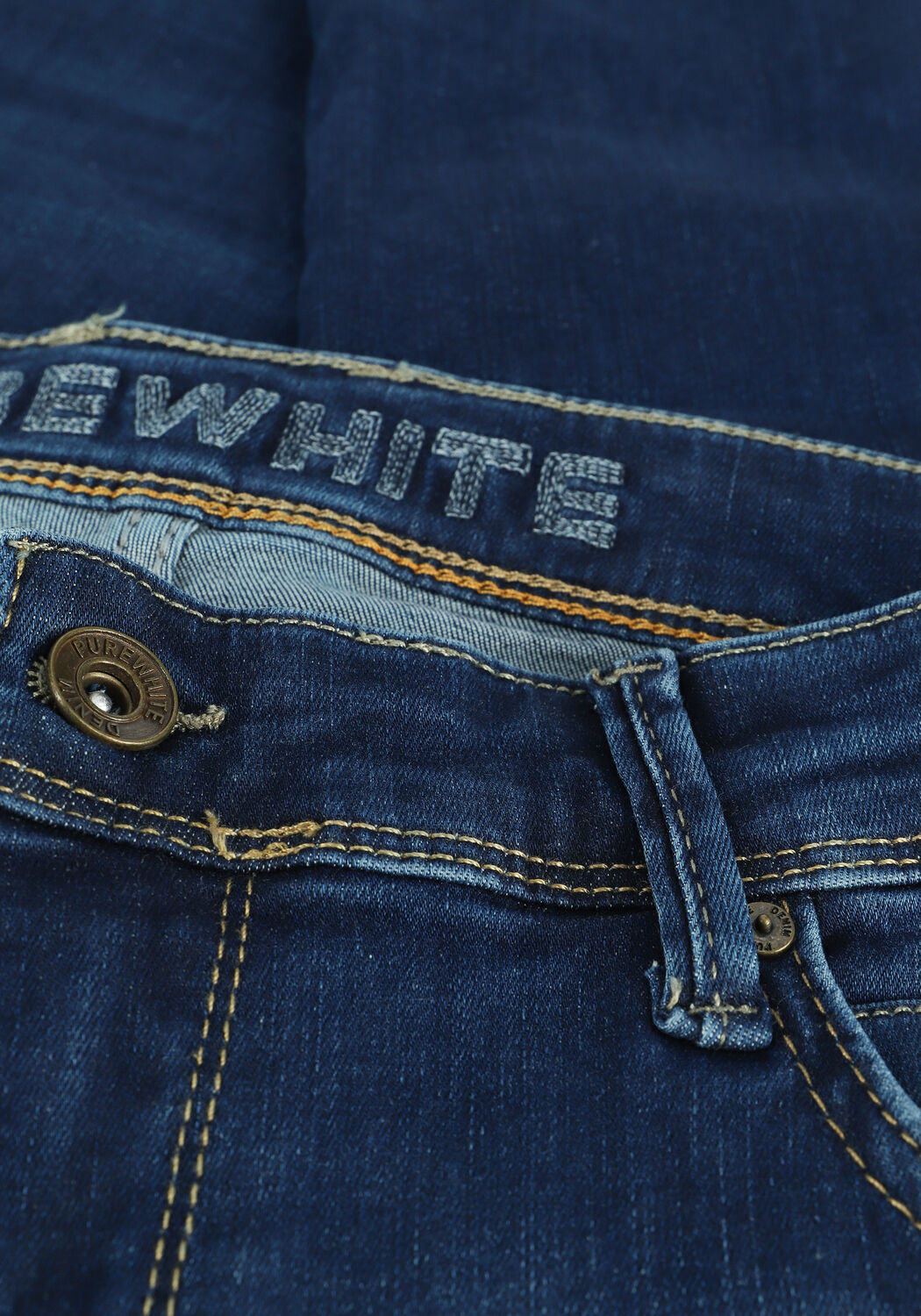 Blauwe PUREWHITE Skinny jeans THE JONE - large