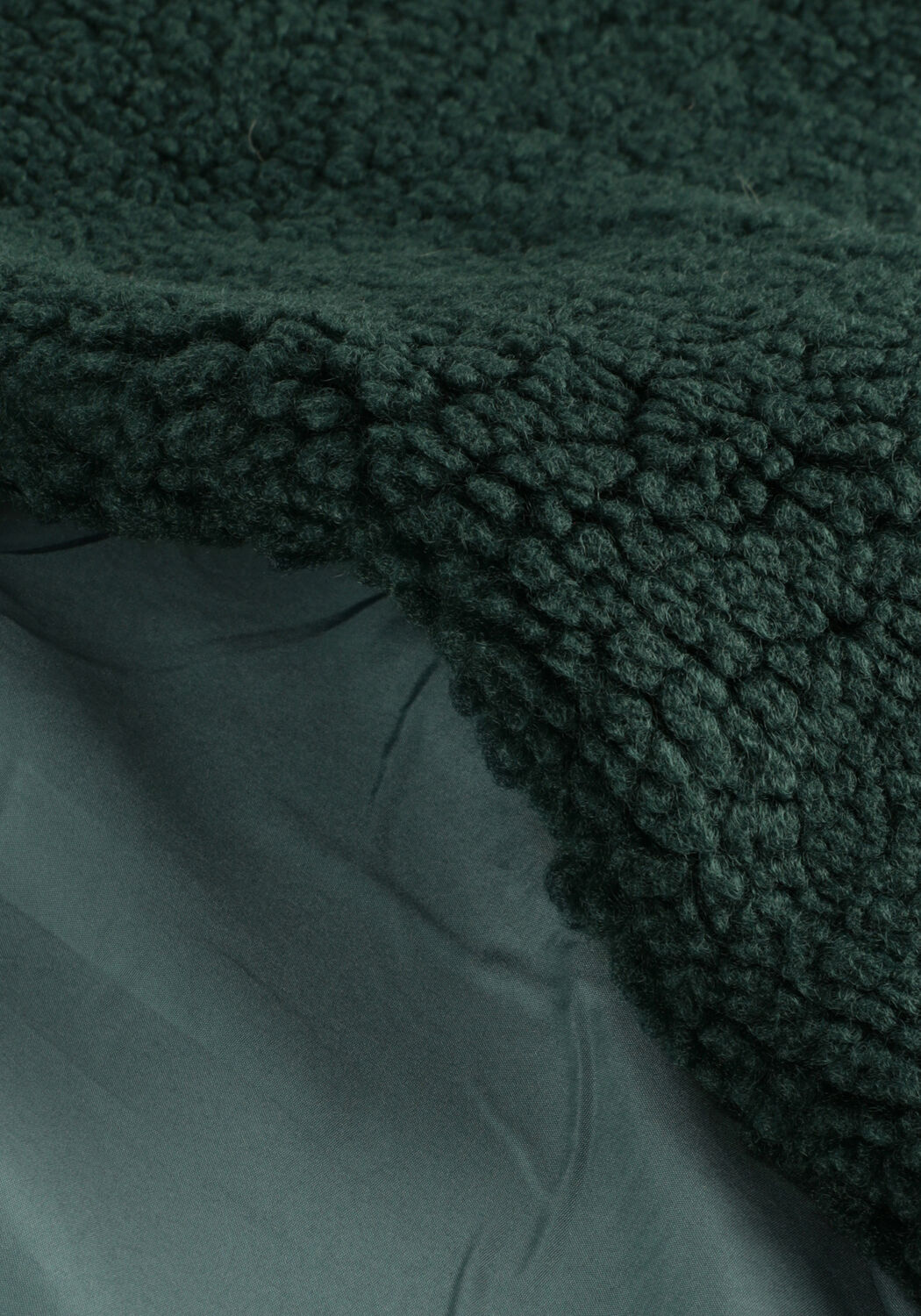 Donkergroene ANOTHER LABEL Faux fur jas MOUSSY COAT - large