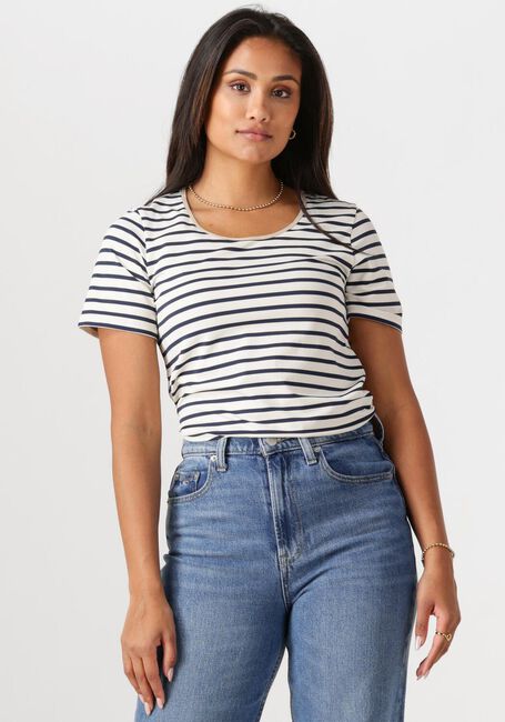 NUKUS T-shirt TIRZA TOP STRIPE en bleu - large