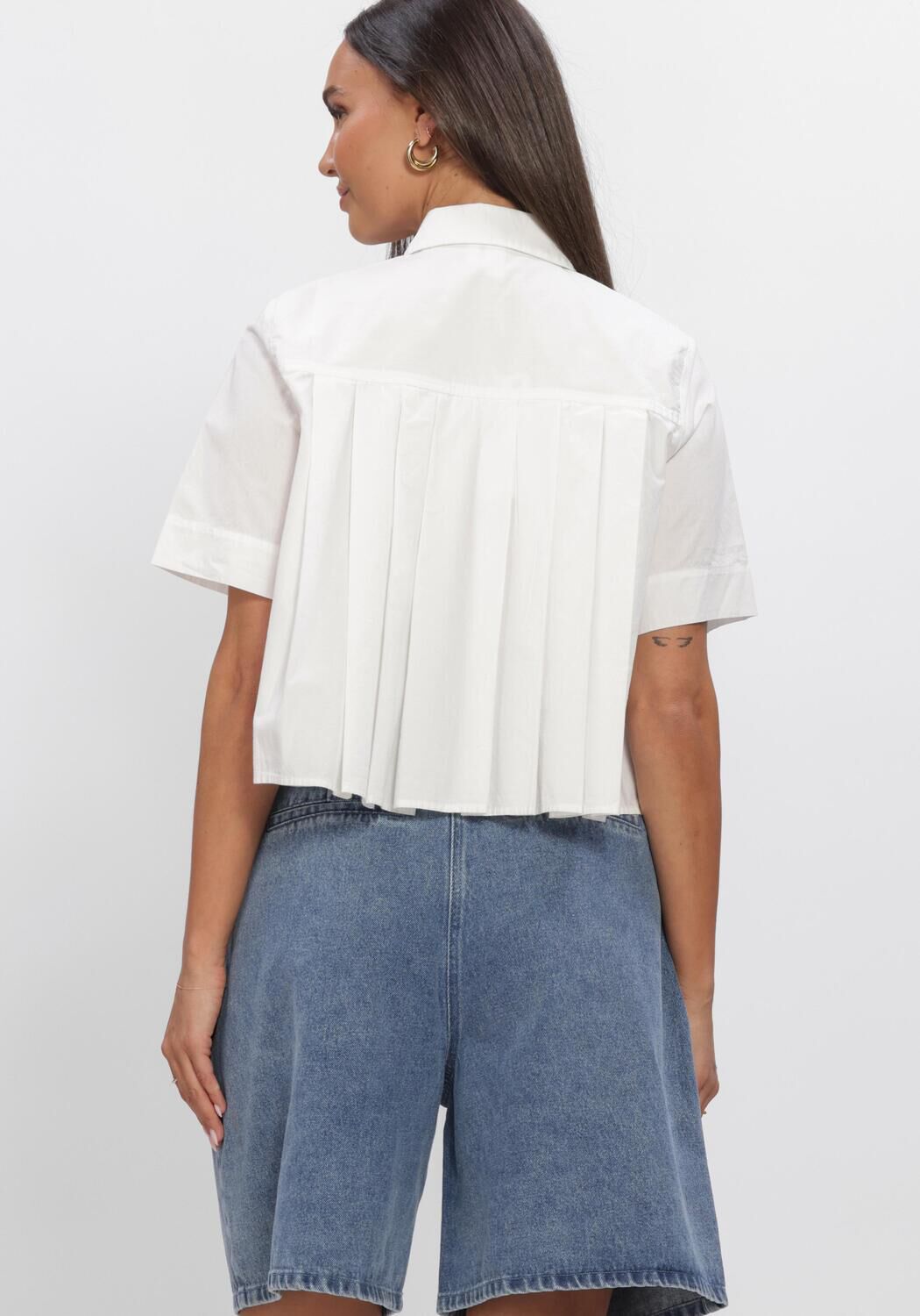 Witte Y.A.S.  YASSKYMA SS SHORT SHIRT S. - large