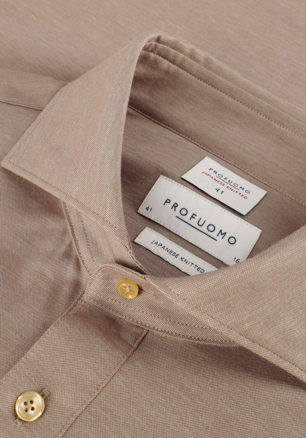 PROFUOMO Polo SHIRT POLO CAMICHE SC SF en beige - large