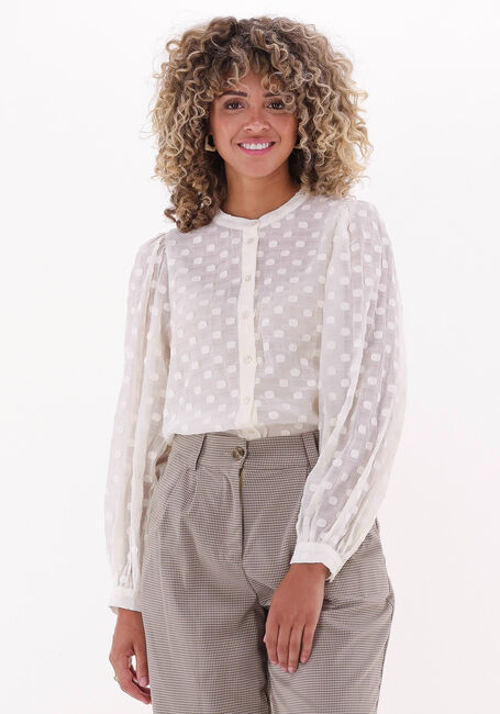 Gebroken wit BY-BAR  RIKKI DOTS BLOUSE - large